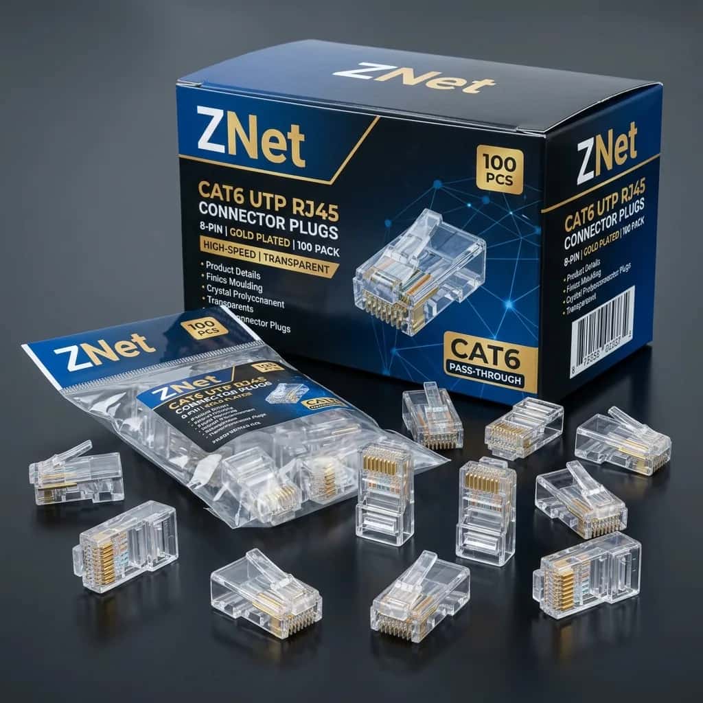 ZNet CAT6 RJ45 Connectors thumbnail 1