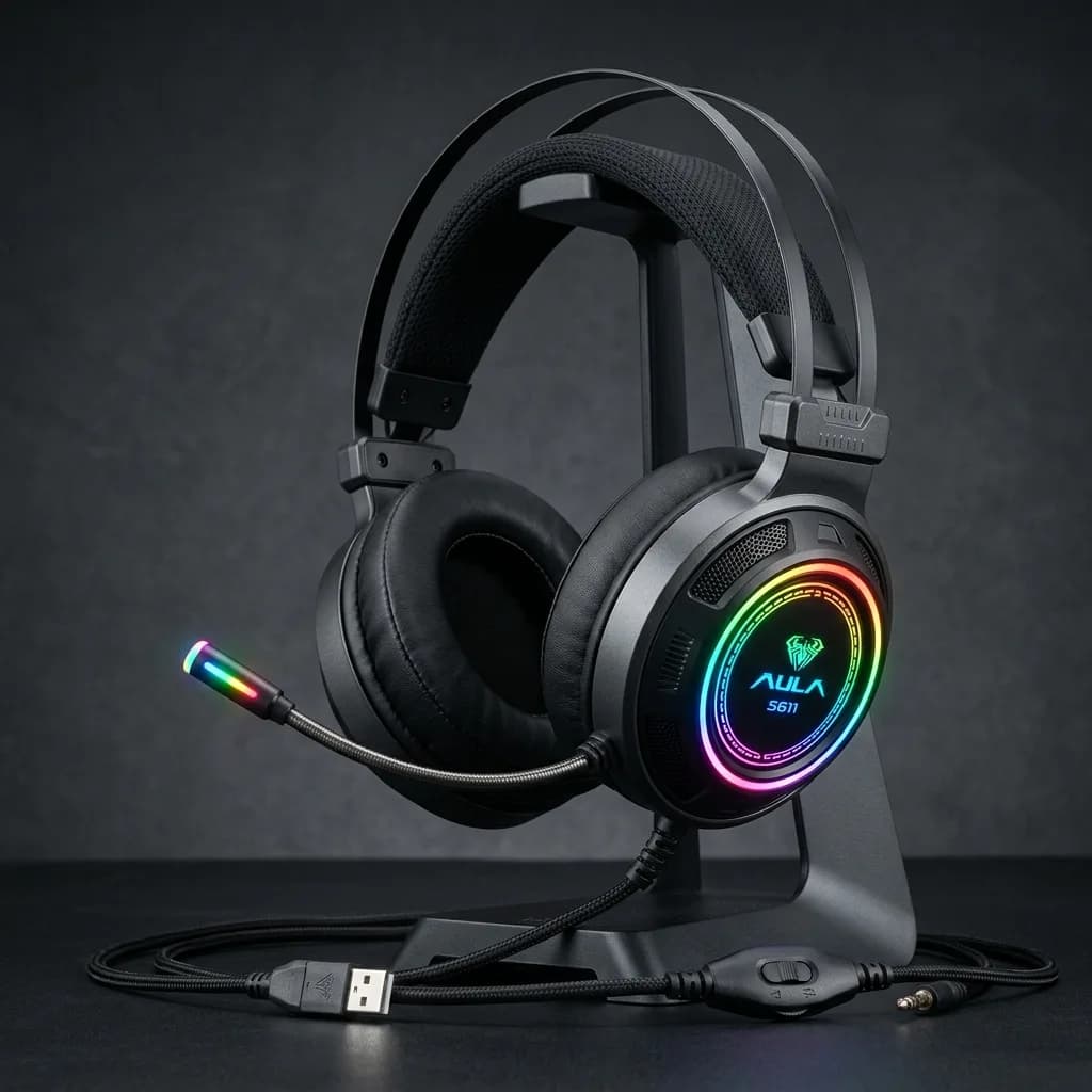 AULA S611 Wired Gaming Headset