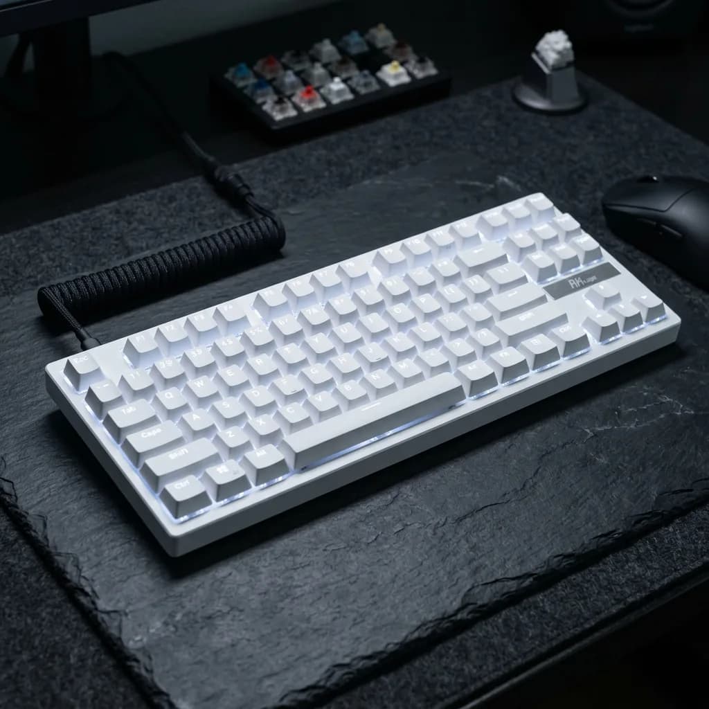 White Mechanical Keyboard