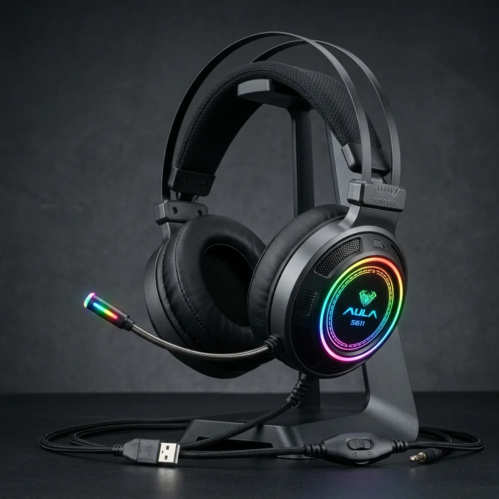 AULA S611 Wired Gaming Headset